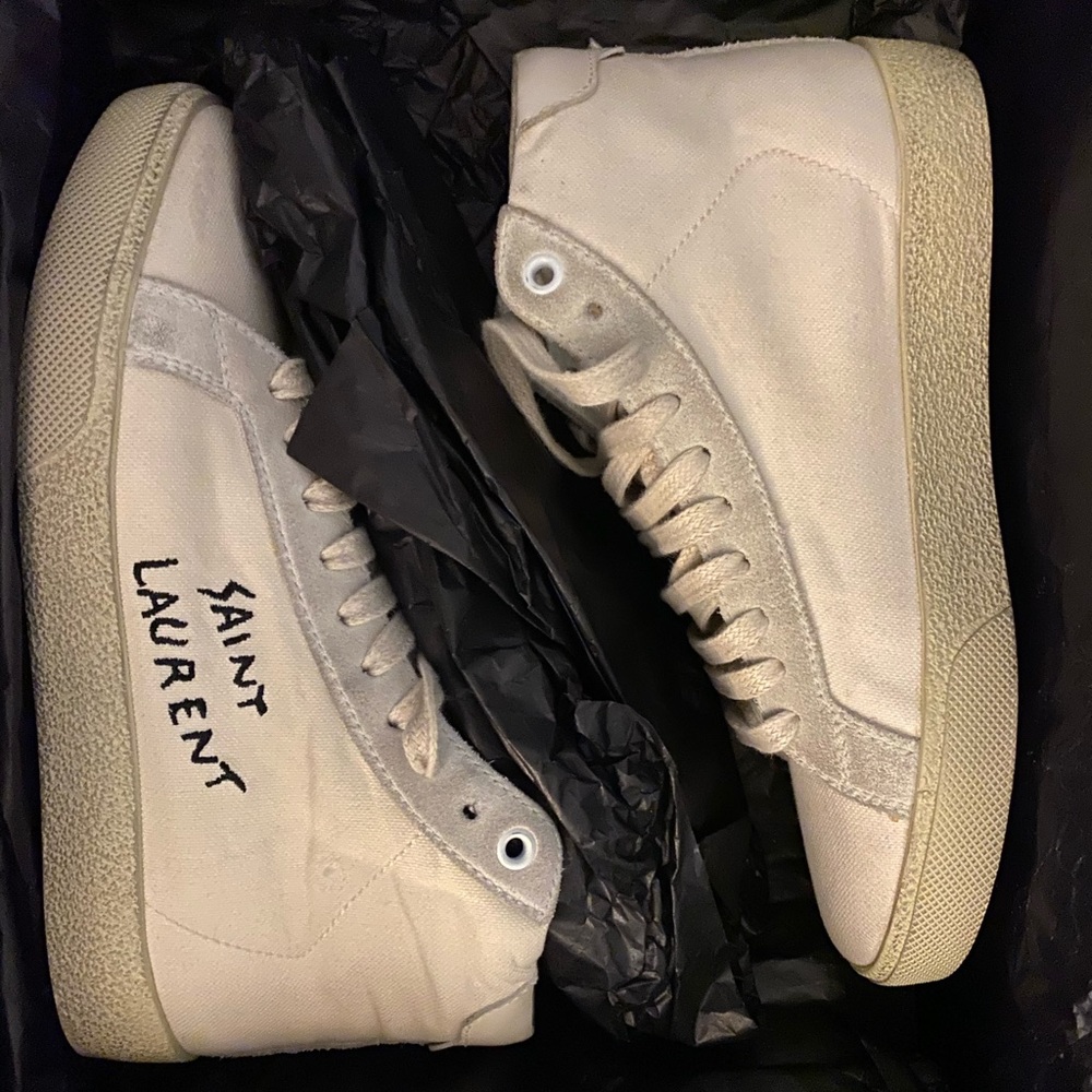 Saint laurent high top sneakers